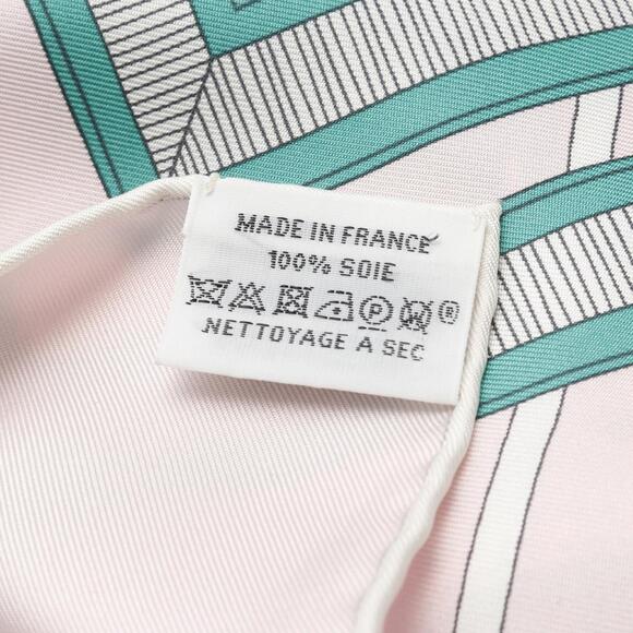 HERMES Pink Silk Scarf - Picture 3 of 6